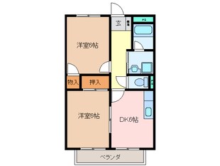 Ｓｕｒｐｌｕｓ　Ｔｗｏ　ＯＫＡＤＡの物件間取画像